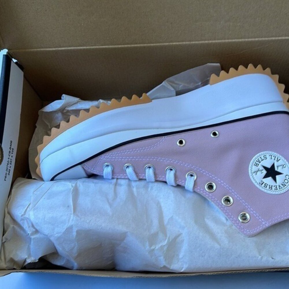 Converse Run Star Hike Hi Himalayan Pink Canvas Sneakers Women’s 10.5 / Men’s 9 - Picture 9 of 10